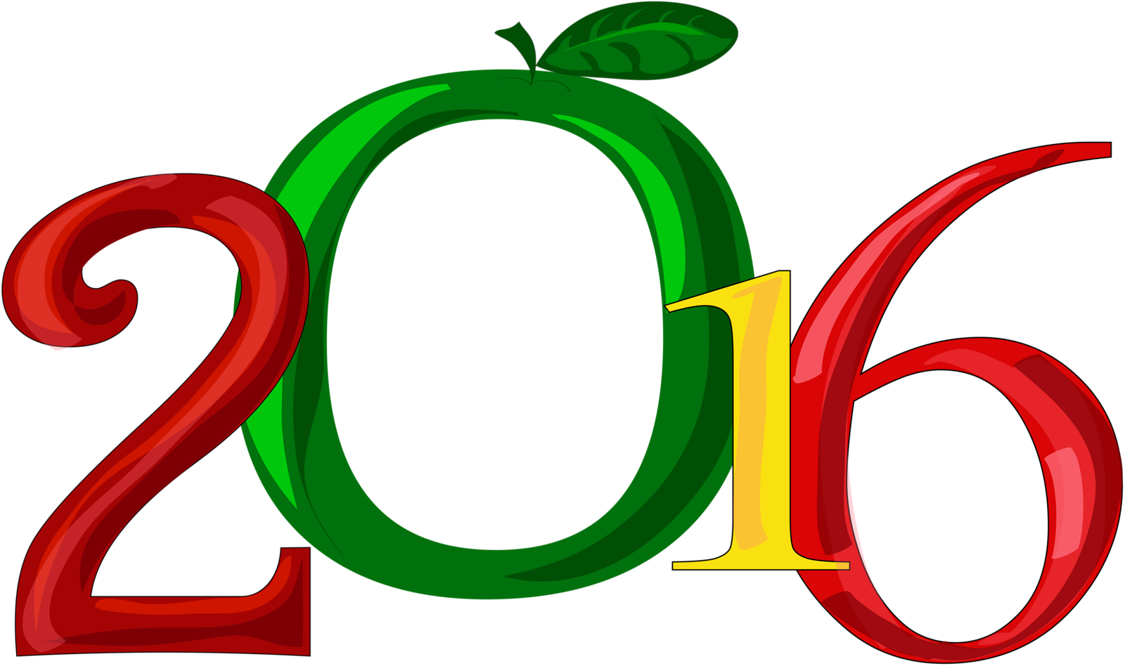 New Year Clipart (1600x948), Png Download