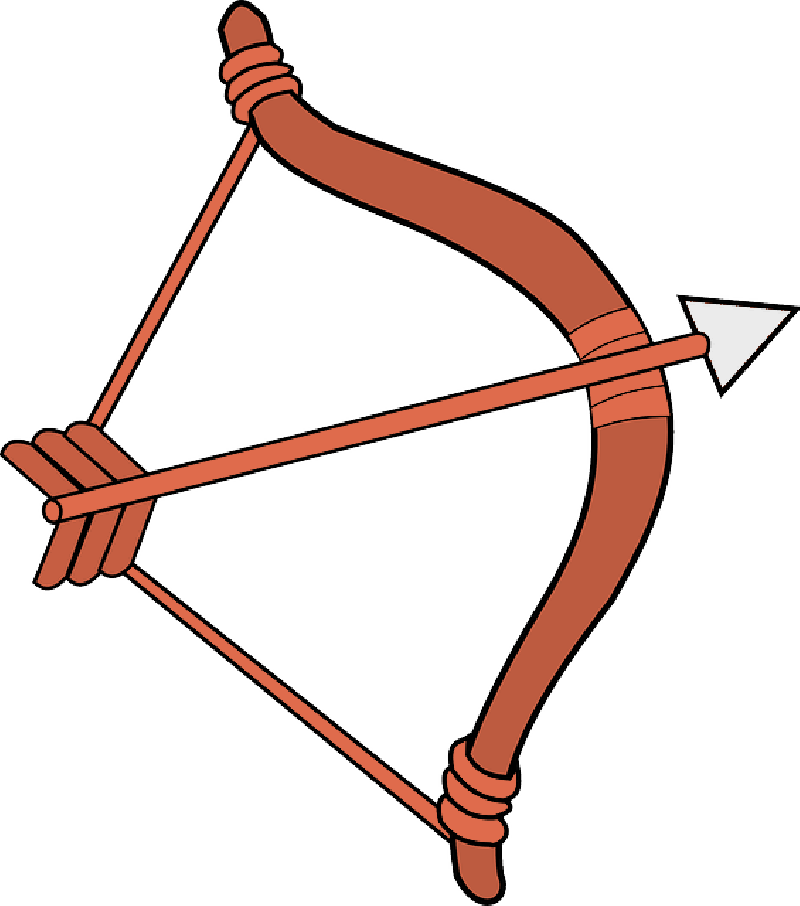Bow N Arrow Clipart , Png Download - Bow And Arrow Clipart Transparent Png (800x906), Png Download