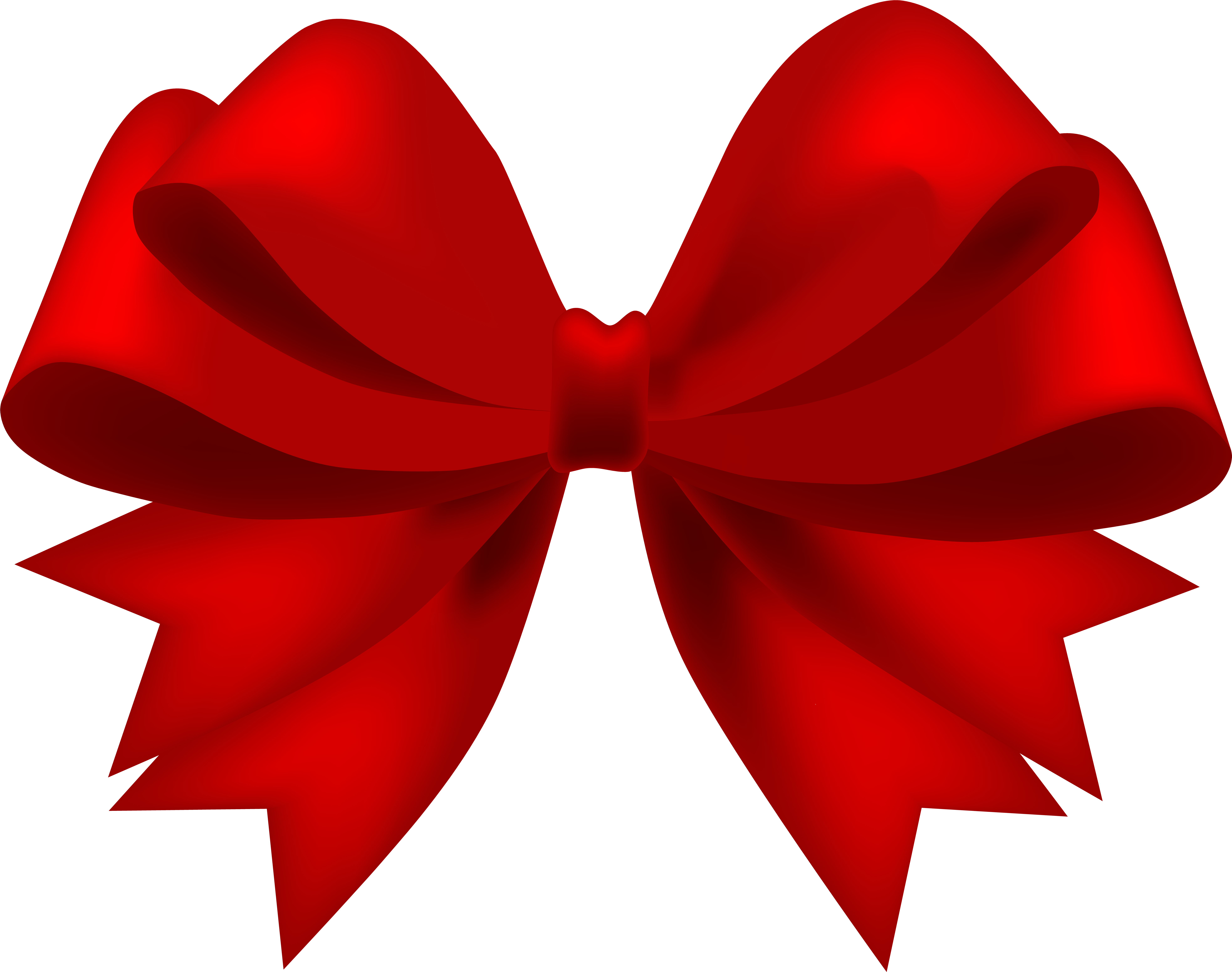 Red Bow Clipart Transparent Background - Png Download (8000x6313), Png Download