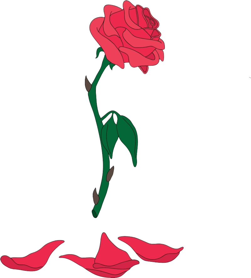 Beauty And The Beast Rose Png Beauty And The Beast Rose Silhouette