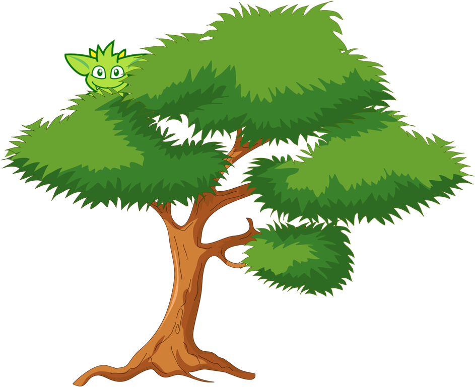 Gremlin Tree - Transparent Background Cartoon Tree Png Clipart (982x797), Png Download