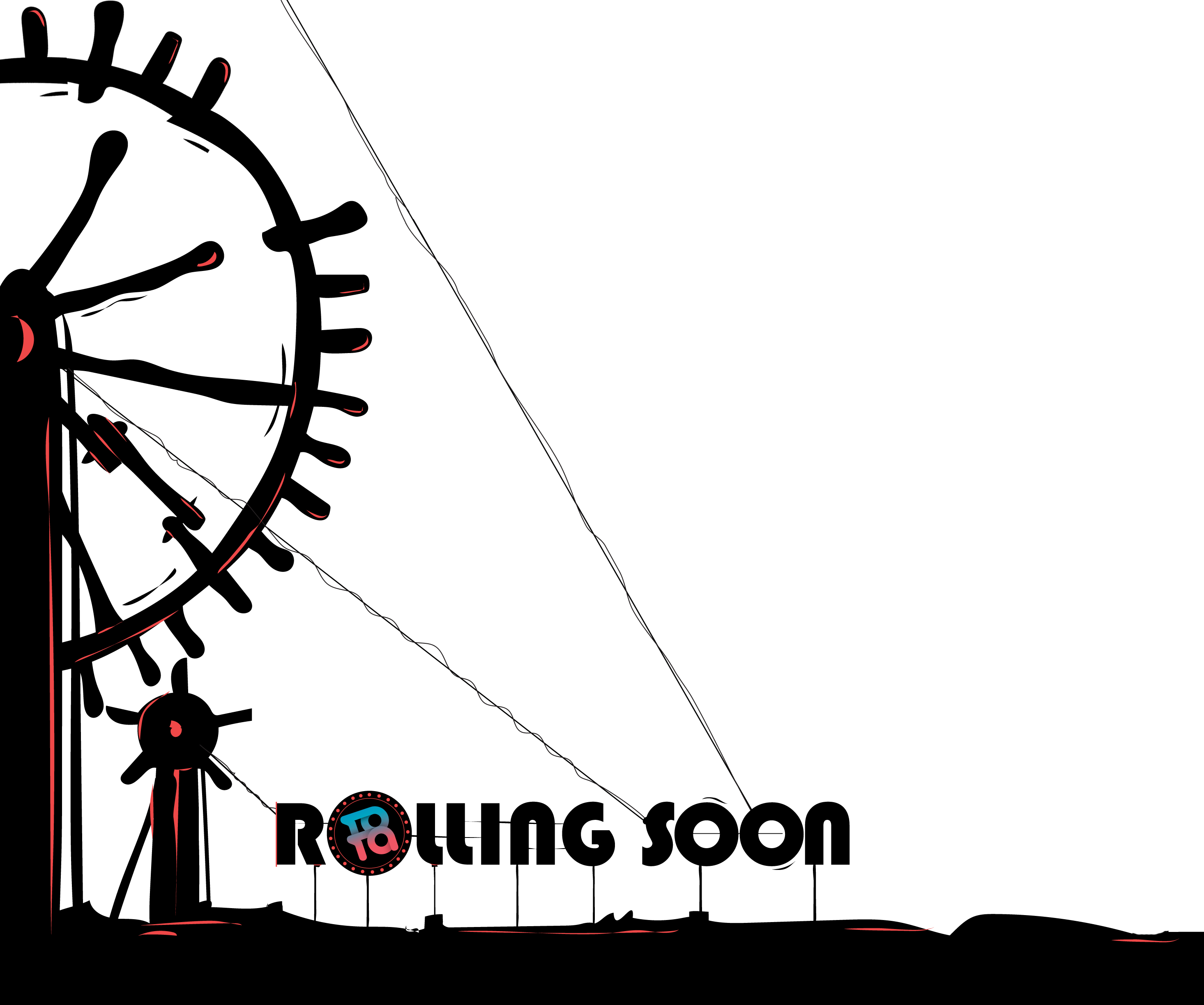 Ferris Wheel Clipart (2931x2448), Png Download