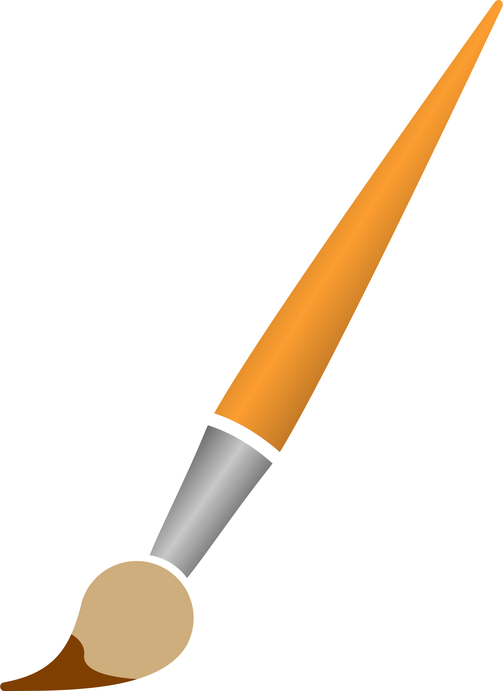 Paintbrush Clipart Png 3 » Clipart Station - Clipart Paint Brush Png Transparent Png (1748x2400), Png Download