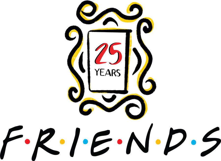 Friends Pop - Friends 25 Years Anniversary Clipart (900x655), Png Download