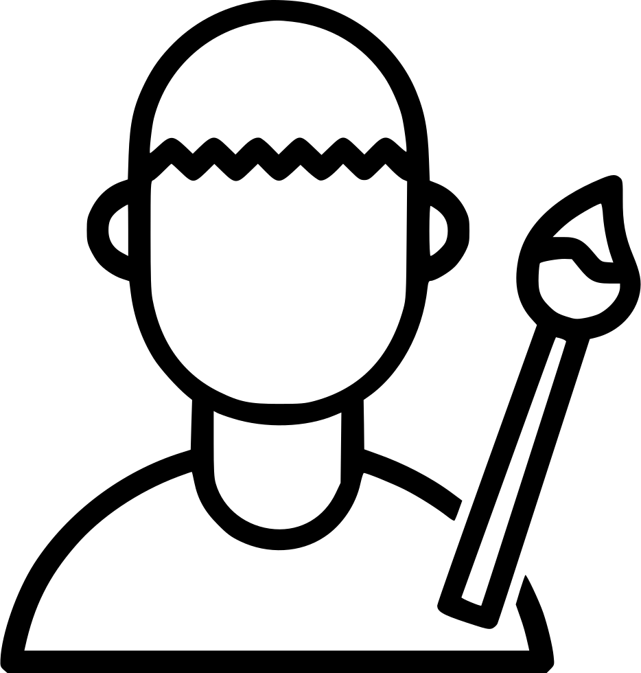 Painter Painting Paint Art Clipart , Png Download - Farmer Icon Png Transparent Png (934x980), Png Download