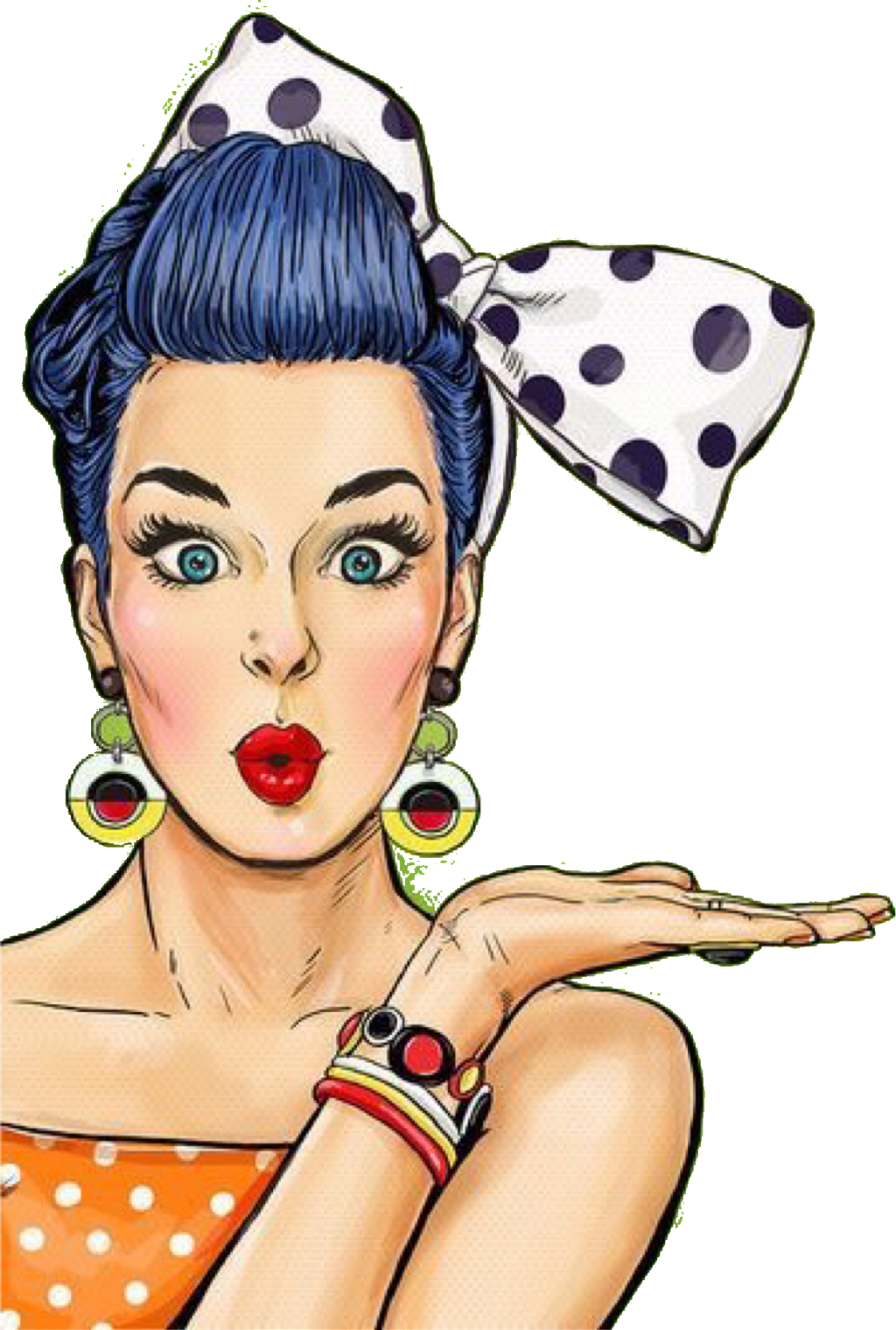 Pop Art Woman Png , Png Download - Pop Art Girl Png Clipart (1024x1519), Png Download