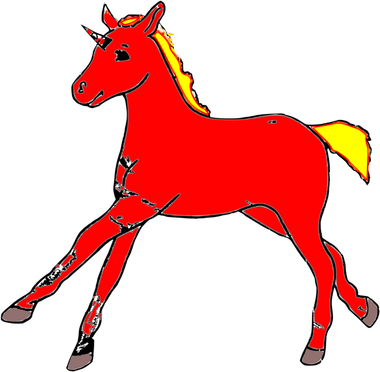 Horse,colt,pony - Shire Horse Cliprt - Png Download (767x750), Png Download