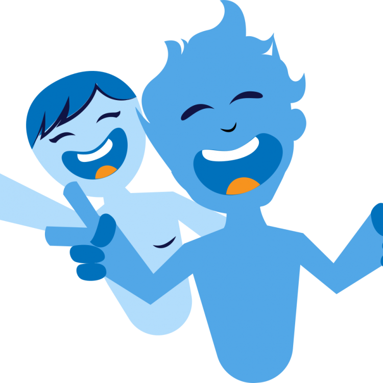 Teen Clipart Meeting Friend - Clip Art - Png Download (750x750), Png Download