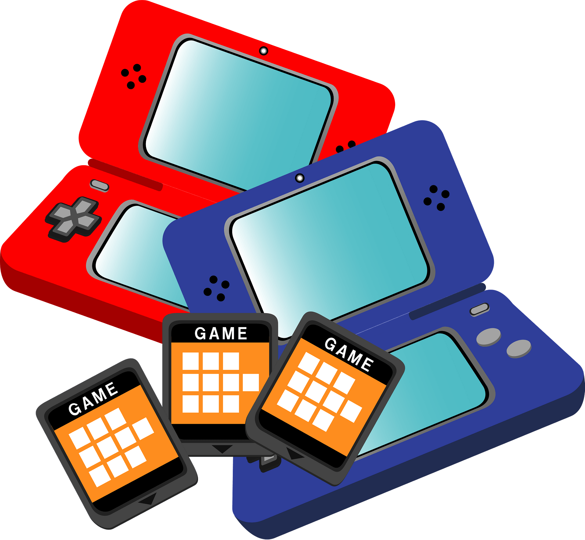 Nintendo Ds Clipart - Handheld Game Console - Png Download (800x738), Png Download