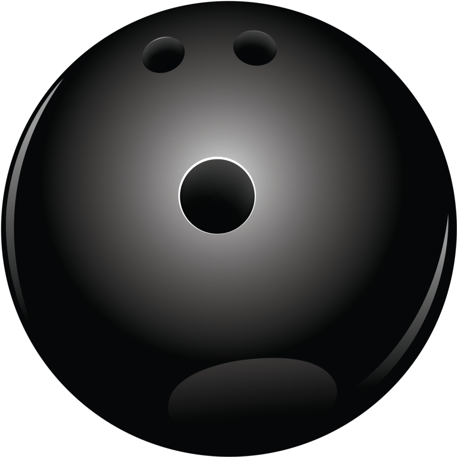 Download Black Bowling Ball Png Vector Clipart Tenpin Bowling