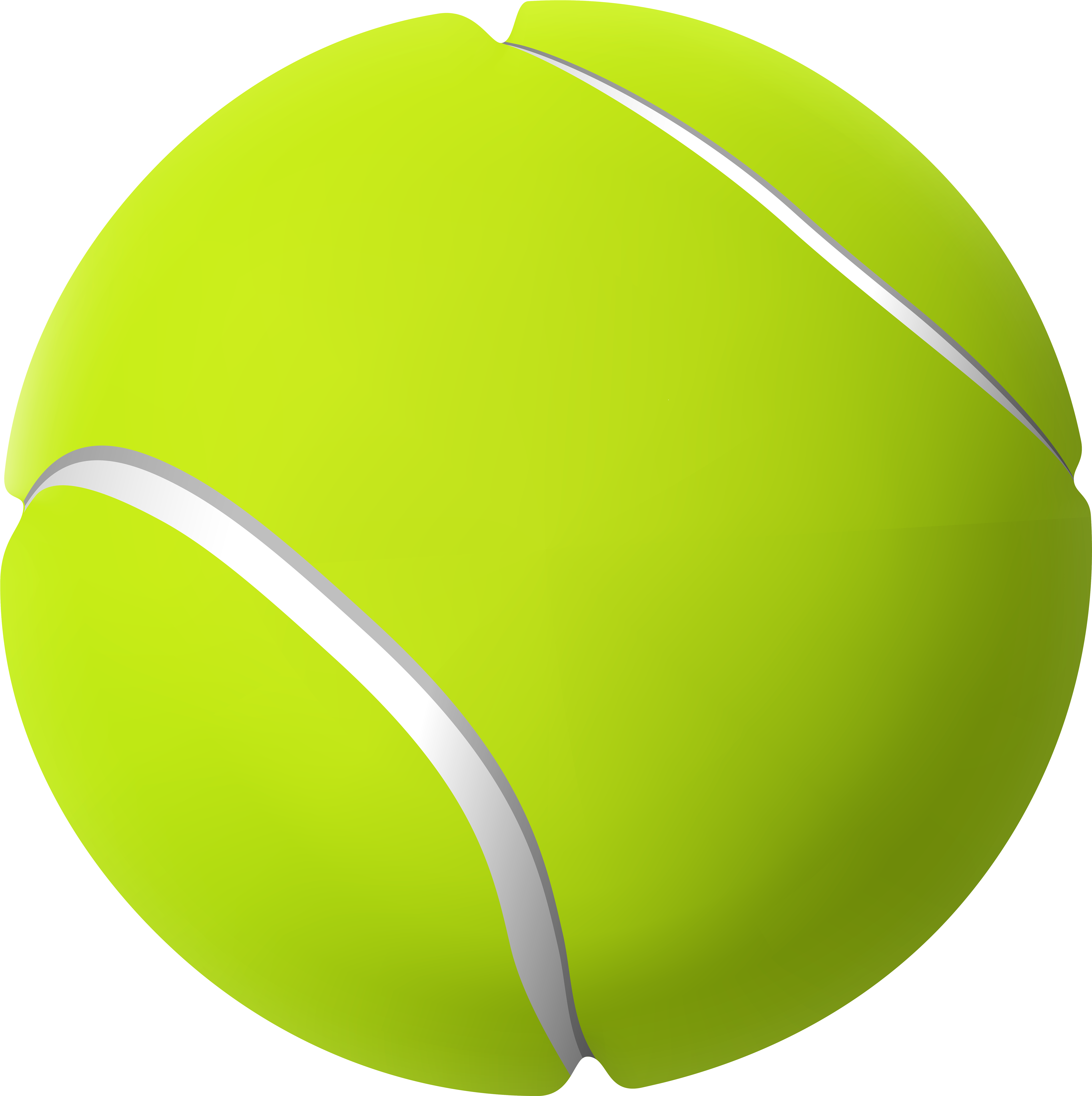Tennis Png Clip Art - Tennis Ball Clipart Png Transparent Png (5000x5016), Png Download