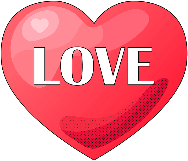 Love Heart Clipart - Corazon Clipart - Png Download (800x692), Png Download