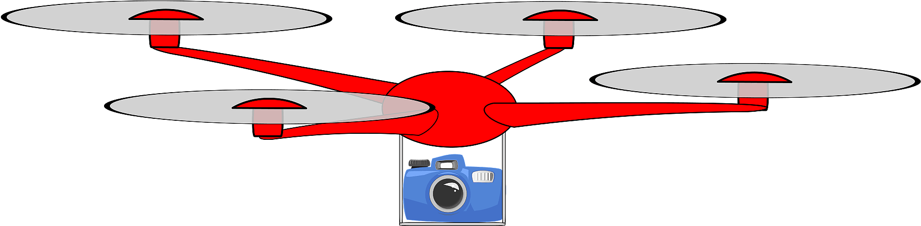 Drone Clipart - Png Download (1920x549), Png Download