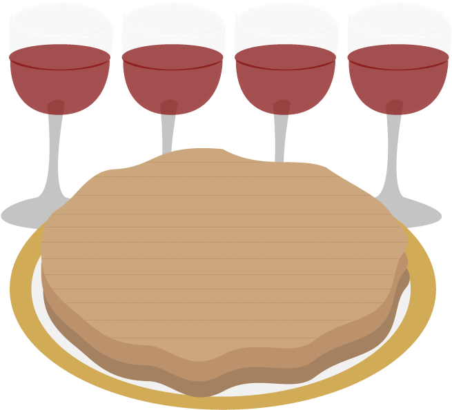 What Is Seder Dinner And Wine Clipart (700x700), Png Download