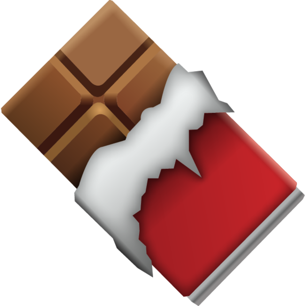Download Chocolate Bar Emoji Icon Chocolate Emoji Tee Shirt Clipart