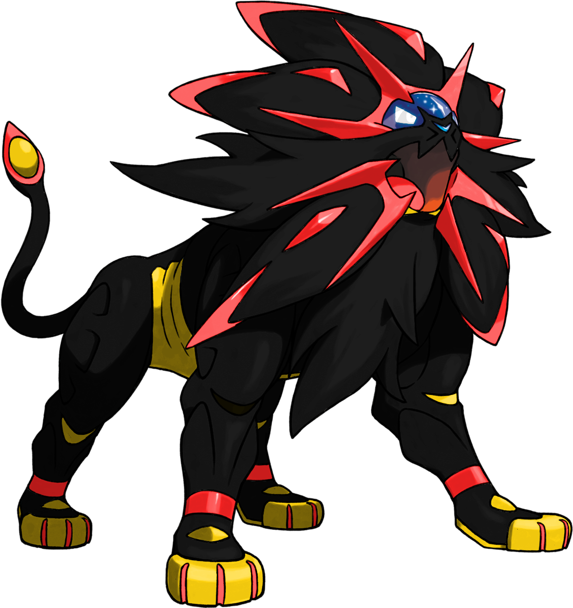 Image - Shiny Lunala And Solgaleo Clipart (1200x1200), Png Download