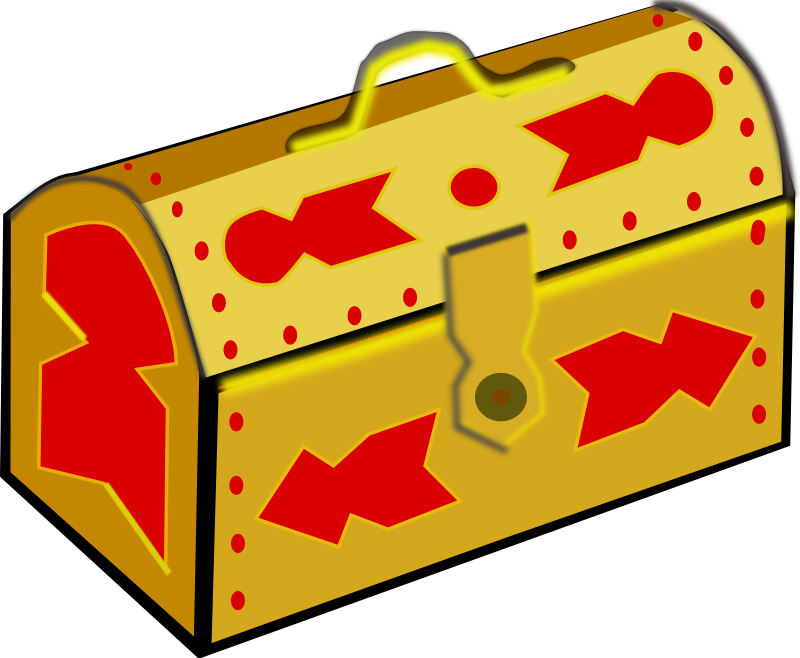 Box, Cartoon, Closed, Free, Treasure, Chest, Chests - Treasure Chest Clip Art - Png Download (640x525), Png Download