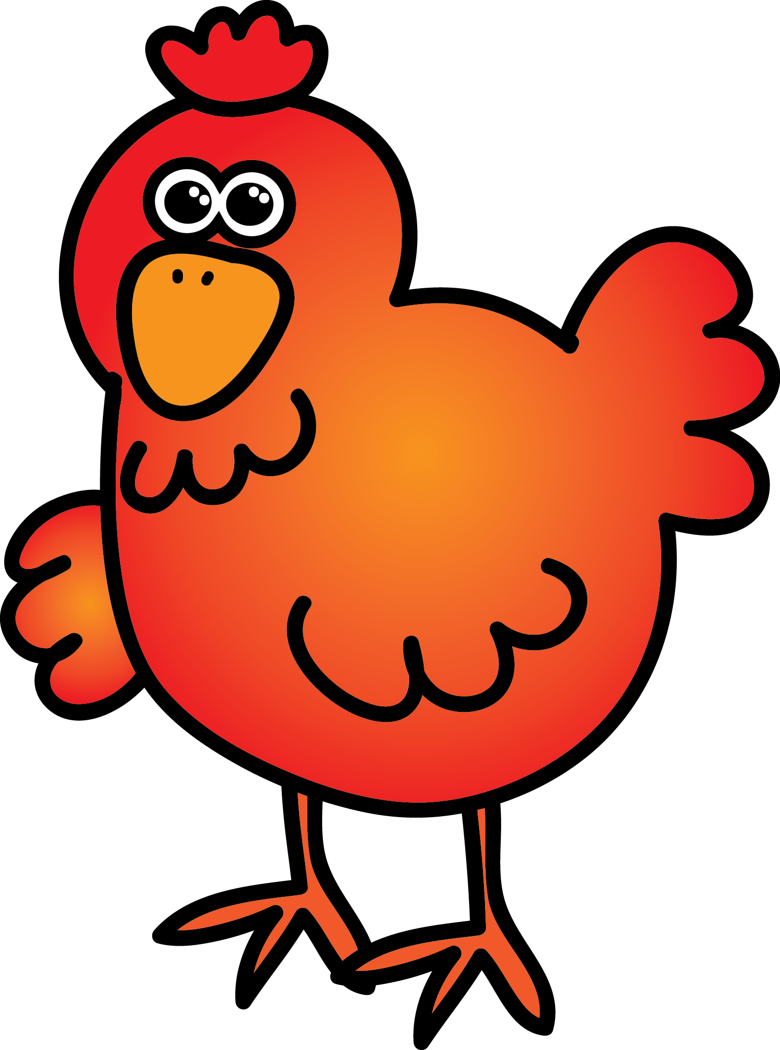 Little Red Hen Clipart - Png Download (1578x2124), Png Download