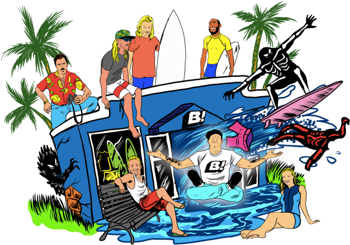 Buell Wetsuits & Surf Clipart (750x547), Png Download