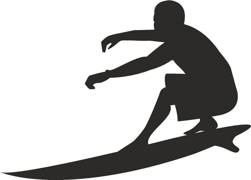 Clip Art Surfing Silhouette Surfboard Euclidean Vector Surfer Vector
