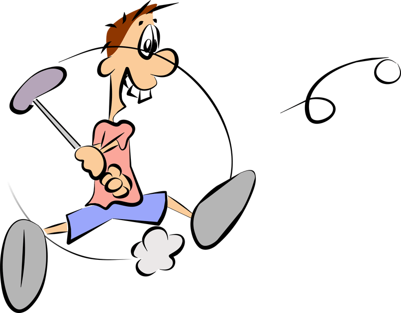Cartoon Reviewwalls Co - Golf Cartoon Png Clipart (806x630), Png Download