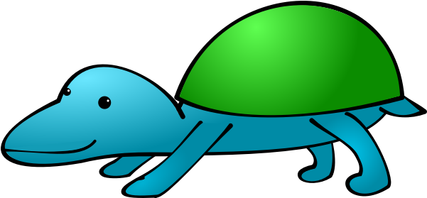 Cartoon Animal With Shell Vector Image - Binatang Kartun Clipart (600x600), Png Download