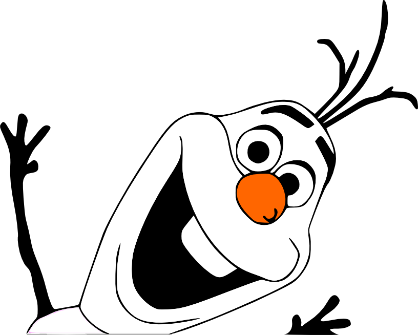 Movies, Personal Use, Olaf Waving 2, - Drawing Ideas Olaf Clipart (816x654), Png Download