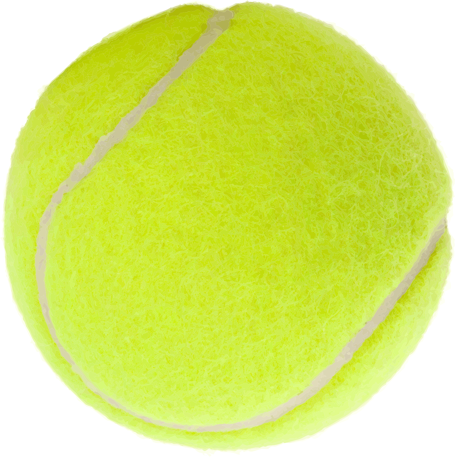 Tennis Ball Transparent - Tennis Ball Transparent Background Clipart (1533x1540), Png Download