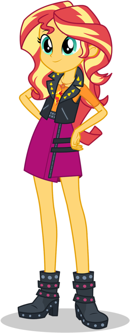 Sunset Shimmer Equestria Girls Clipart (730x1095), Png Download