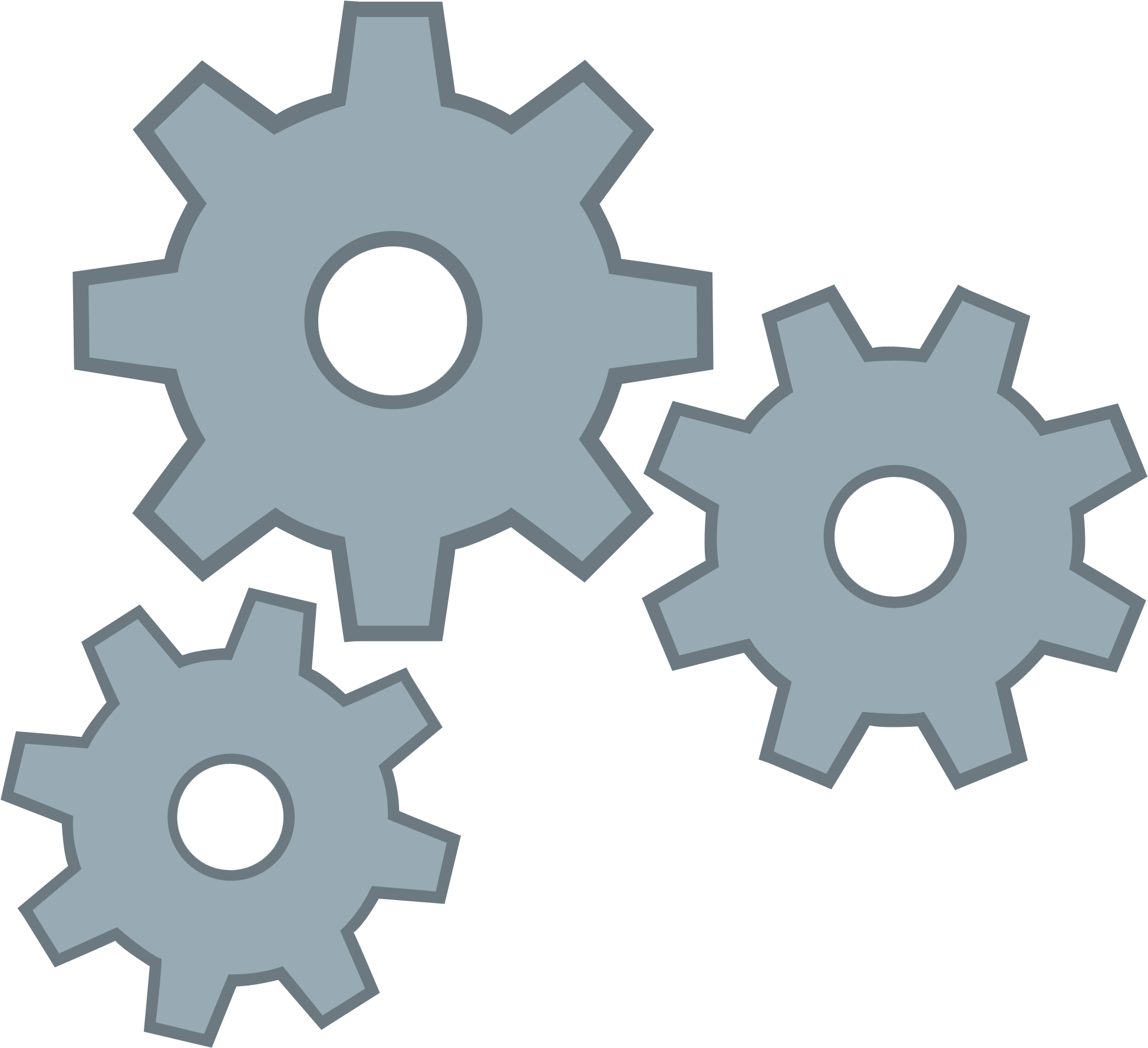 Gear Clipart - Gears Clipart No Background - Png Download (2000x1821), Png Download