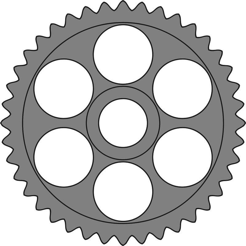 Gears Type4 Teeth40 Clipart - Certificate Red Seal Png Transparent Png (800x800), Png Download