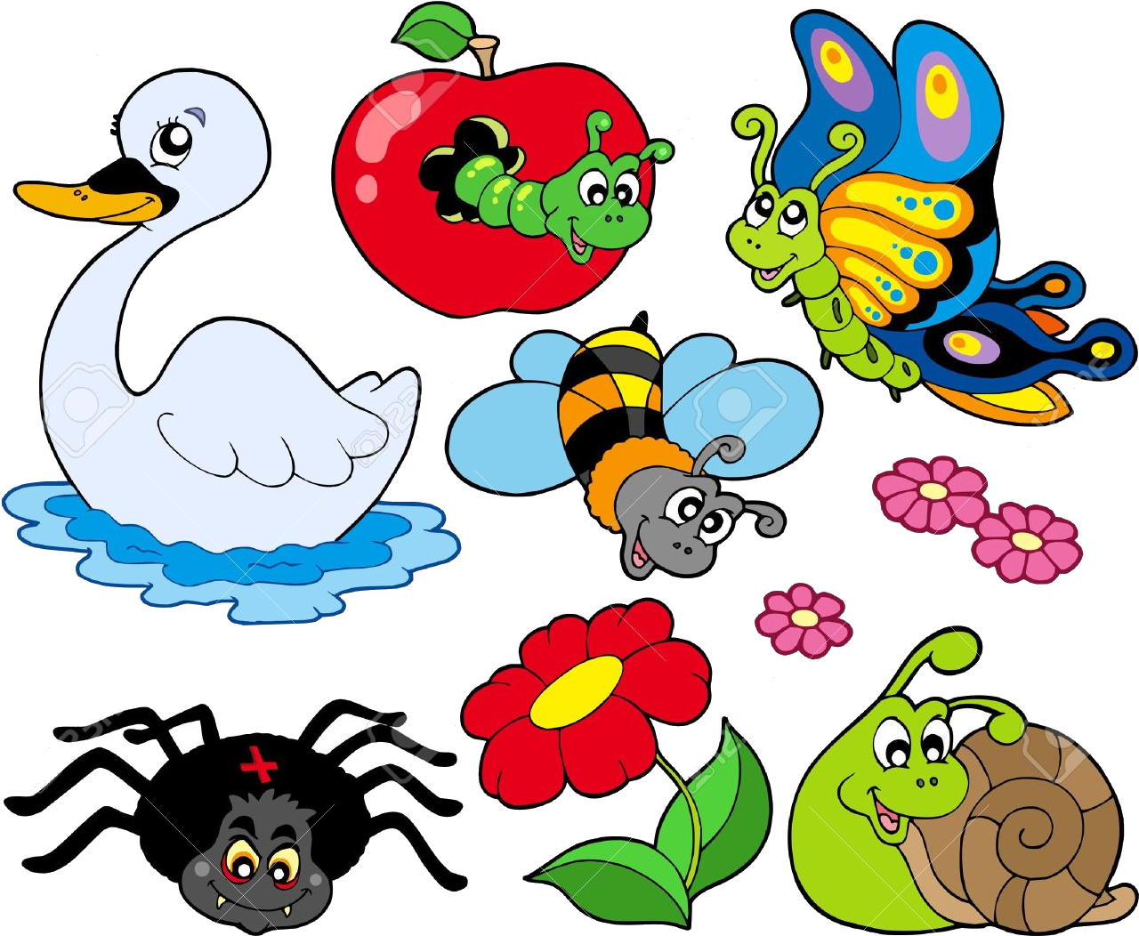 Small Clipart Animals Clipart Freeuse Library Animal - Small Animals Clipart - Png Download (1300x1076), Png Download