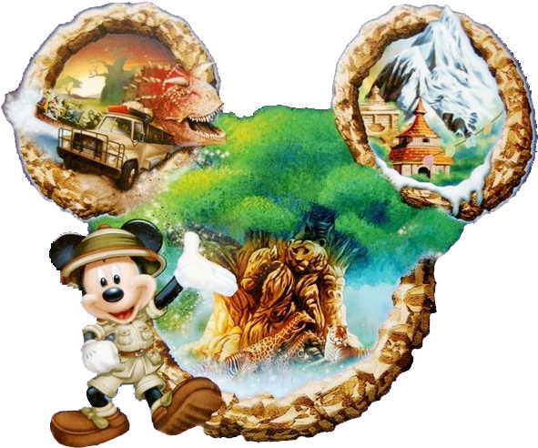 Animal Kingdom Clipart Mickey Safari - Disney Animal Kingdom Transparent - Png Download (628x514), Png Download