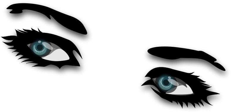 Girls Eyes Png Download Clipart (800x394), Png Download