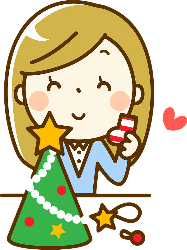 Christmas Tree Decoration Woman Clipart - Got It Clipart - Png Download (601x800), Png Download