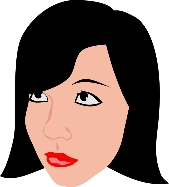 Art,black Hair,eyelash - Submissive Png Clipart (679x750), Png Download