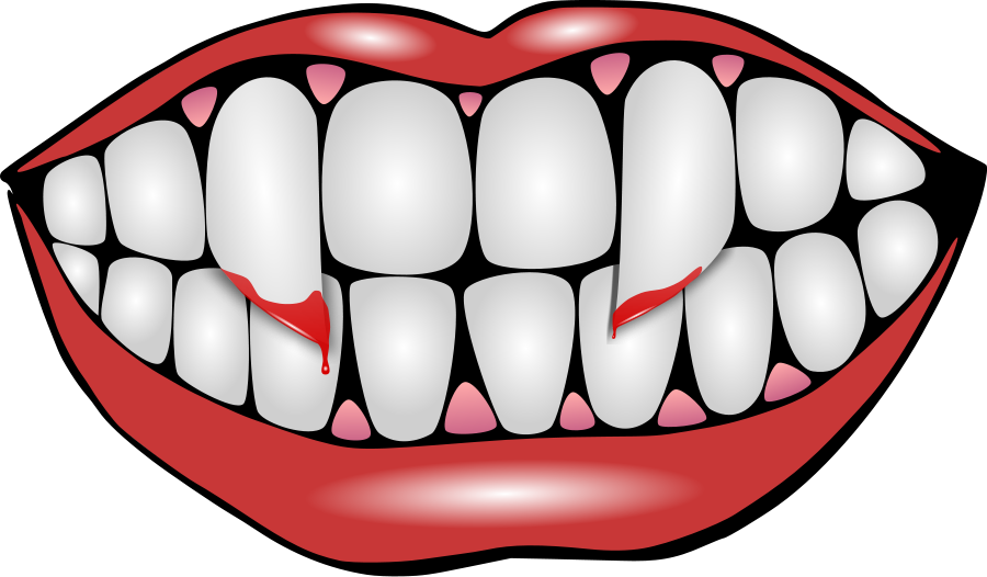 Lips Clipart Monster - Teeth Clip Art - Png Download (900x526), Png Download