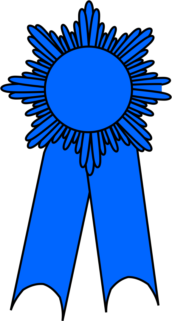 Blue Jay Png Clip Art - Ribbons For Awards For Girl Scouts Transparent Png (600x1072), Png Download