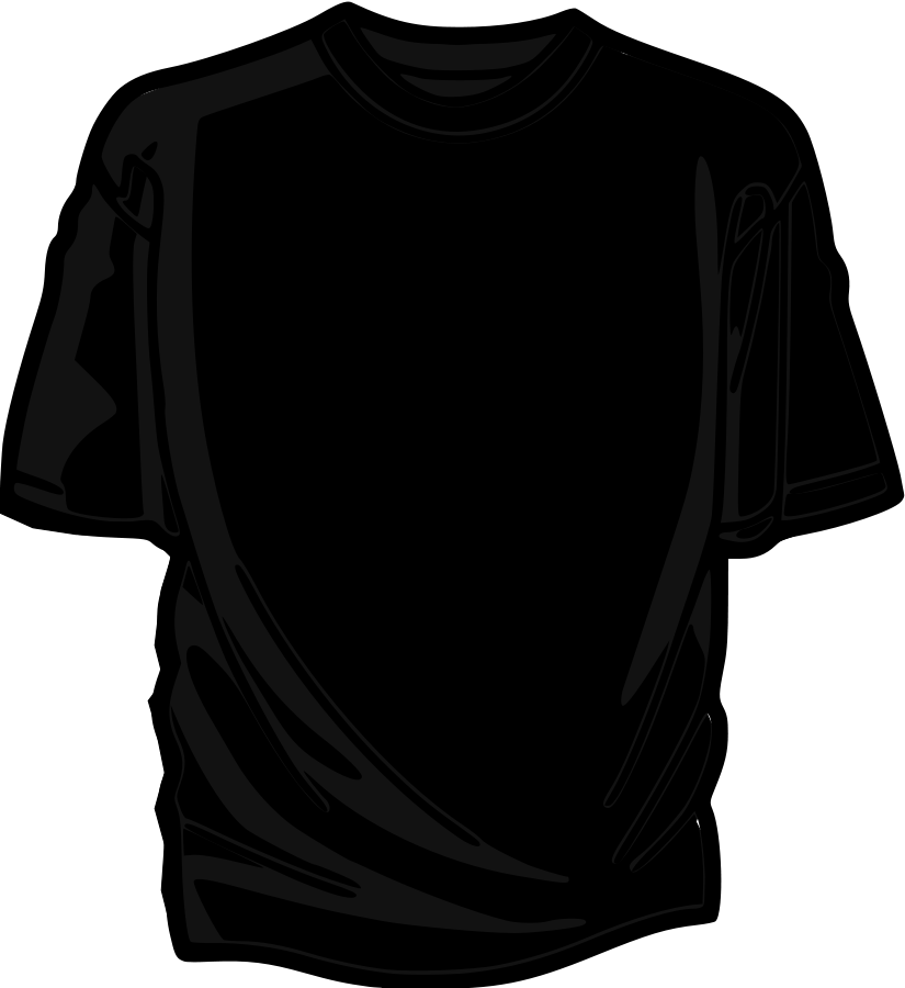 T-shirt Black 02 Clipart, Vector Clip Art Online, Royalty - Active Shirt - Png Download (825x900), Png Download