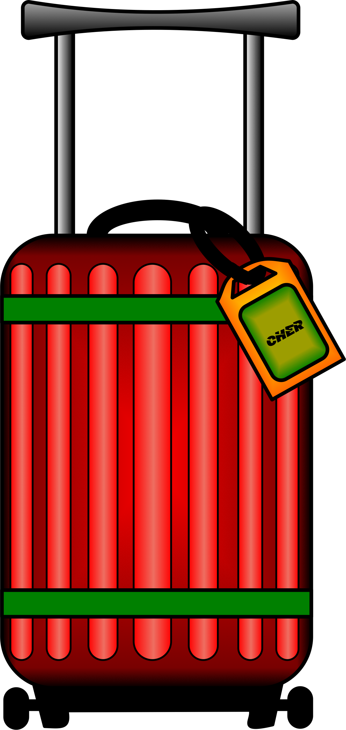 Pennies Clipart Vinegar Salt Experiment - Suitcase Clipart - Png Download (1193x2514), Png Download