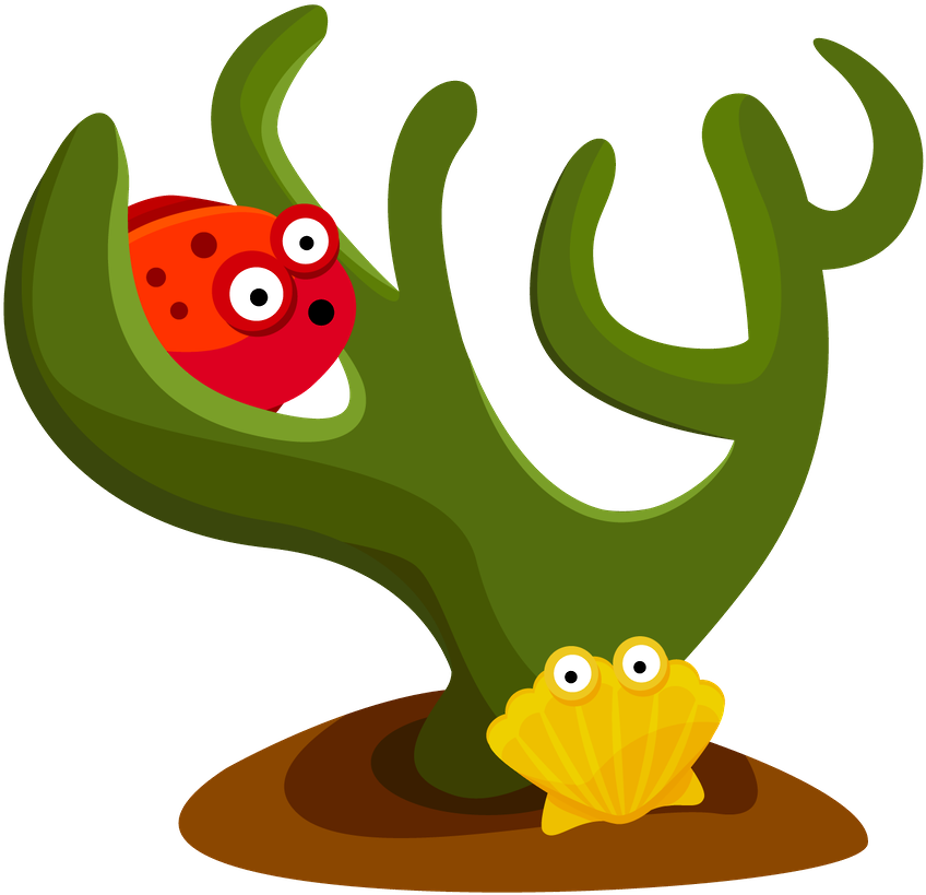 Minus Say Hello Ablonlar - Cute Sea Plants Clipart - Png Download (900x900), Png Download