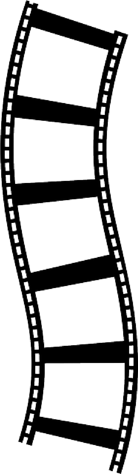 Movie Reel Showing Post Clipart - Film Strip Transparent Film Png (800x1600), Png Download