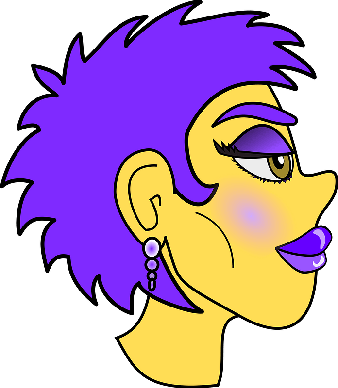 New Wave Girl Clipart - Clip Art - Png Download (696x800), Png Download