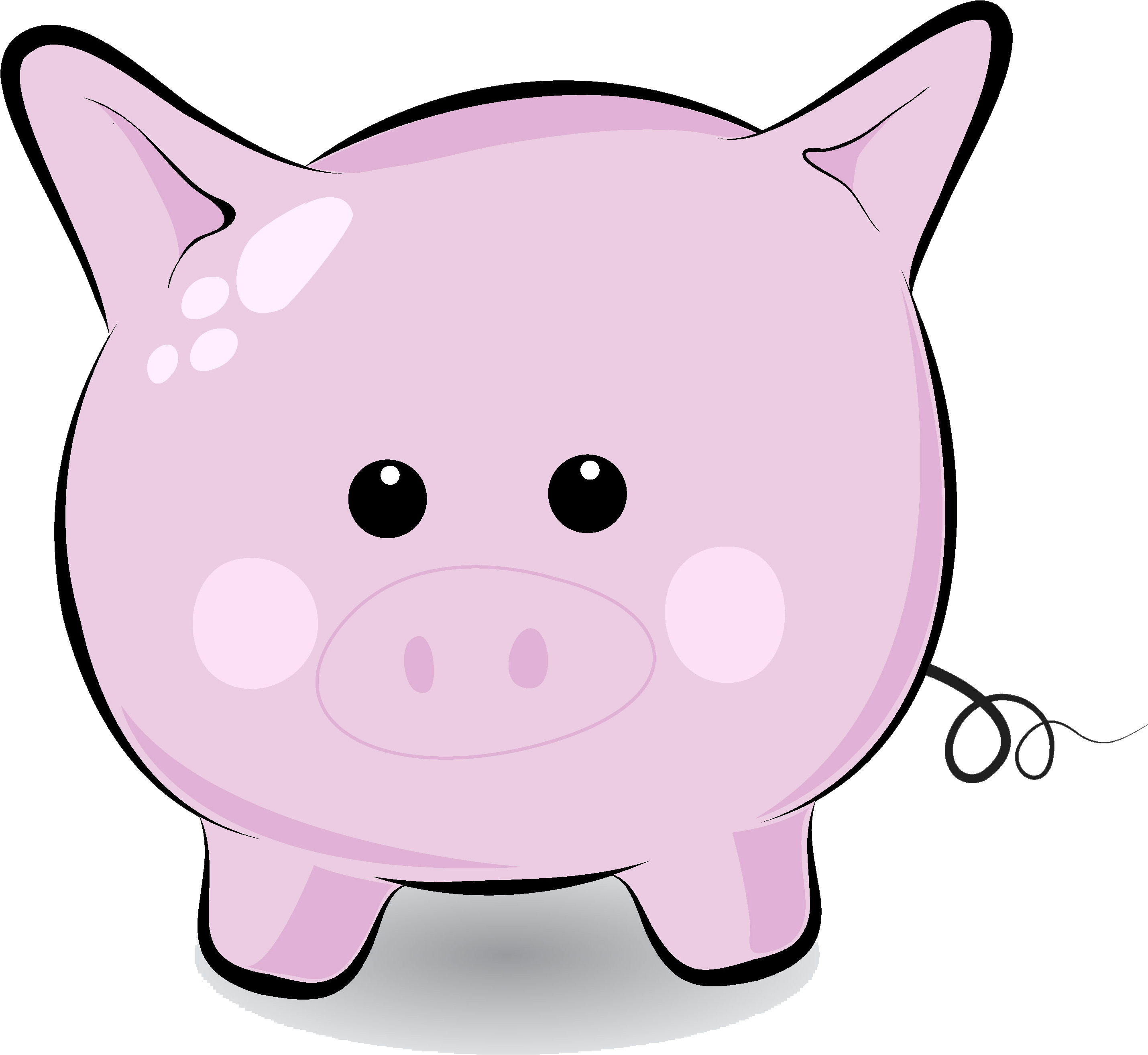 Cute Pig Face Clip Art Cute Pig Clip Art , Png Download Transparent Png (2860x2627), Png Download