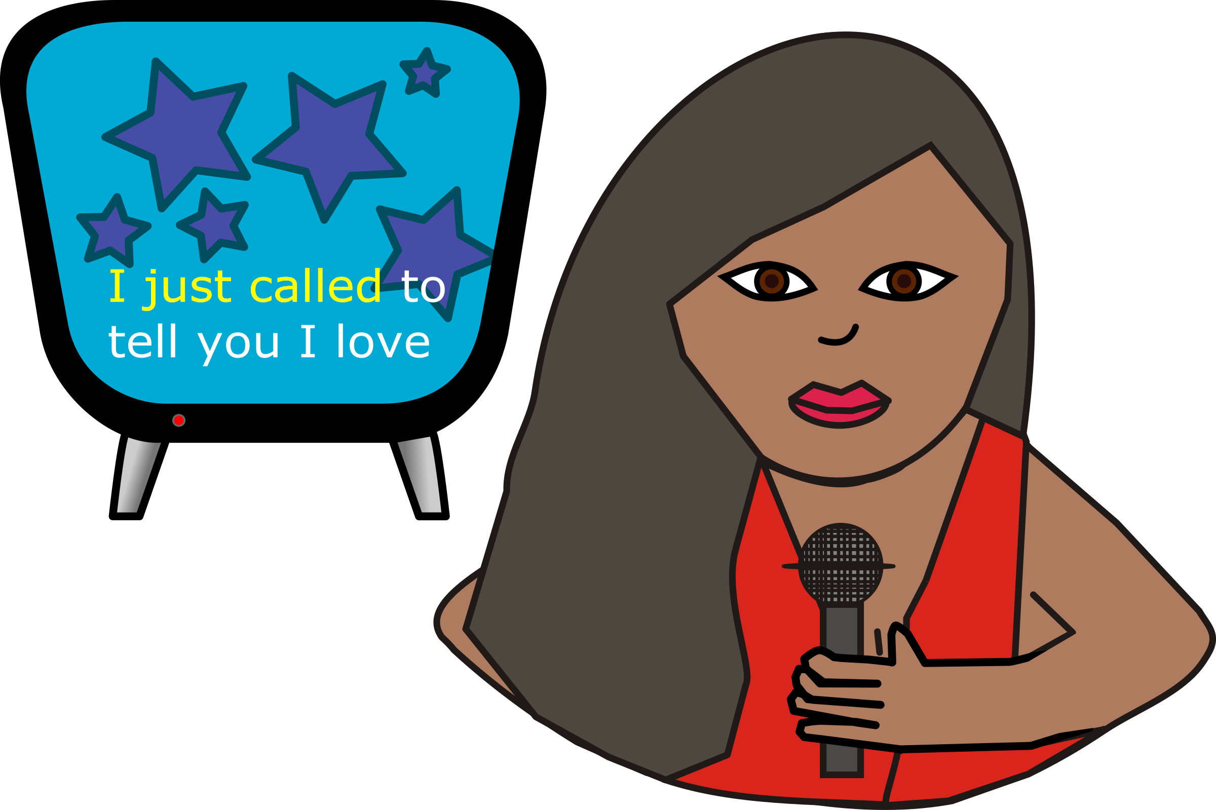 Singer Clipart Karaoke - Karaoke Clipart - Png Download (2400x1599), Png Download