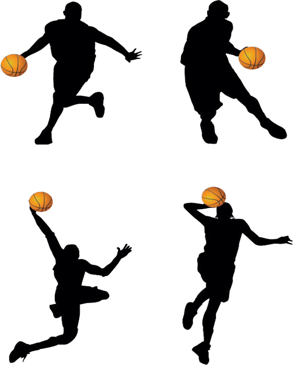 Transparent Basketball Clip Art Png - Basketball Player Clip Art Free (1244x1549), Png Download