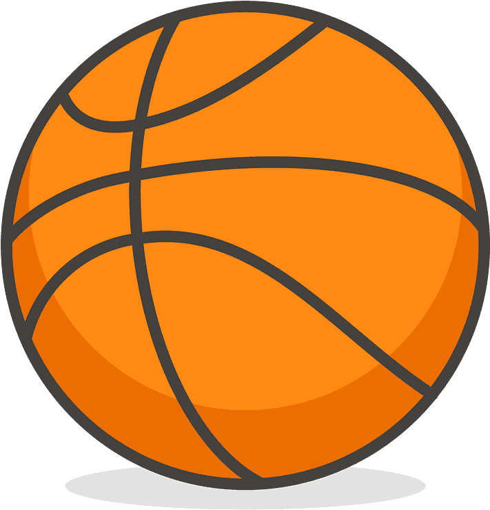 Download Basketball Emoji Clipart Basketball Ball Cartoon Png