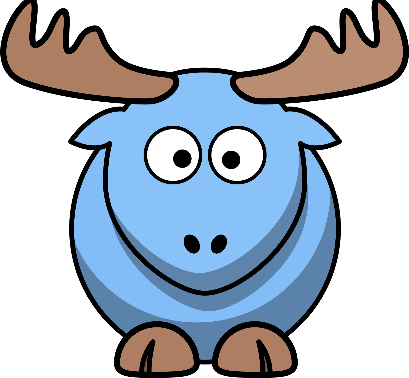 Cartoon Goat Clipart (600x560), Png Download