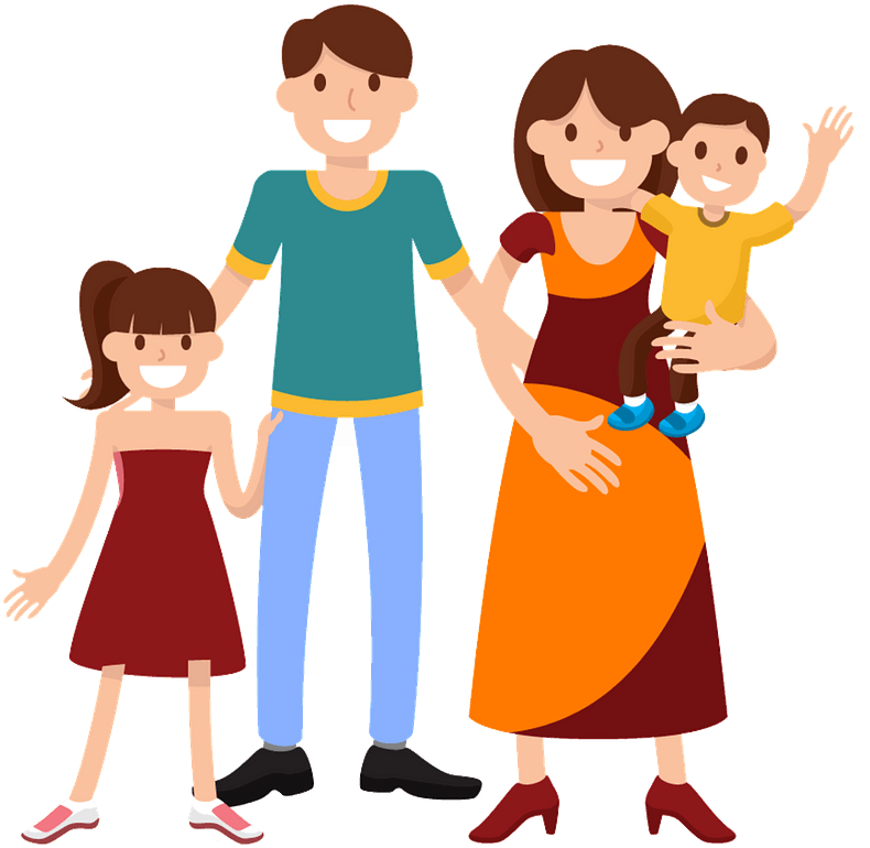 Happy Family Clipart - Family Clipart Png Transparent Png (800x800), Png Download