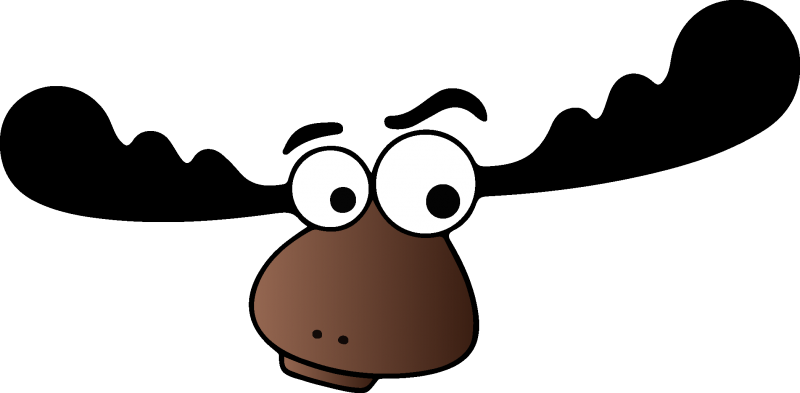 Curious Moose Crafts - Cartoon Clipart (800x393), Png Download